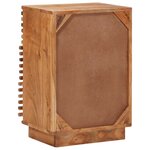 vidaXL Table de chevet faite main Marron Teck 40 x 30 x 60 cm