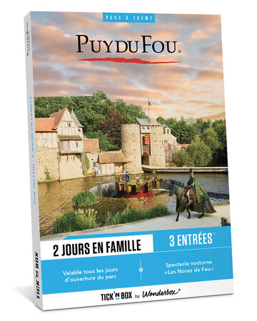 Coffret cadeau - TICKETBOX - Puy du Fou - 2 Jours en Famille