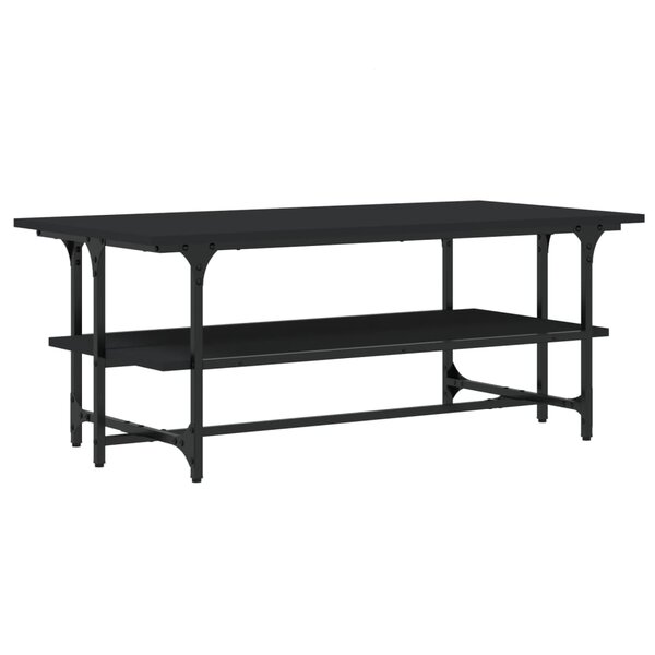 vidaXL Table basse Noir 100x50x40 cm Bois d'ingénierie