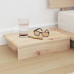 vidaXL Cadre de lit Marron 80 x 200 cm bois