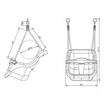 AXI Baby Swing Gris et blanc avec siege Gris et blanc