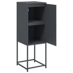 vidaXL Buffet haut anthracite 36x39x107 cm acier