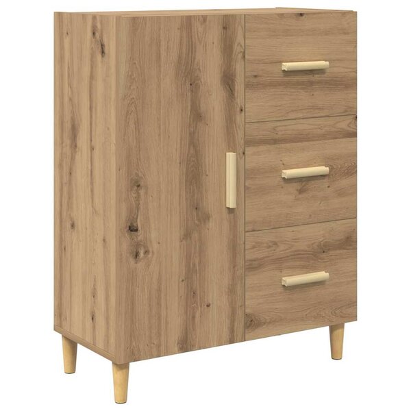vidaXL Buffet Chêne artisanal 34 x 69 5 x 90 cm Bois d'ingénierie