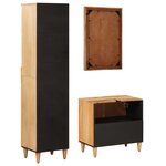 vidaXL Ensemble de Meubles de Salle de Bain 3 pc 62 x 33 x 58 cm