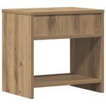 vidaXL Table de chevet chêne artisanal 40x30x40 cm bois d'ingénierie