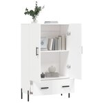 vidaXL Buffet haut blanc 69 5x31x115 cm bois d'ingénierie