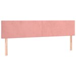 vidaXL Sommier à lattes de lit avec matelas Rose 160x200 cm Velours