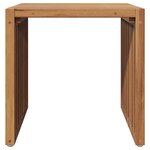 vidaXL Table d'appoint de jardin 45x42 5x45 cm en bois massif de teck