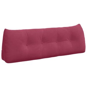 vidaXL Coussin de Dos Bordeaux 140 x 24 x 50 cm Velours