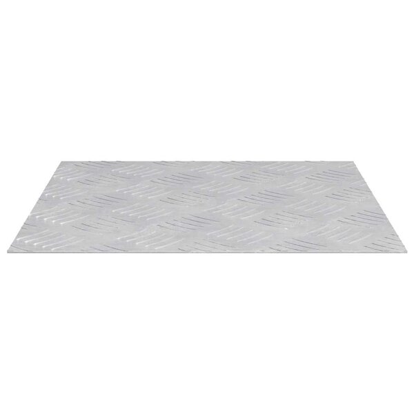 vidaXL Plaques à damier 2 Pièces Argent 40 x 40 cm Aluminium
