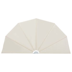 vidaXL Auvent latéral pliable de terrasse Crème 160 cm