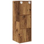 vidaXL Meuble TV mural Bois ancien 37 x 37 x 107 cm Bois d'ingénierie