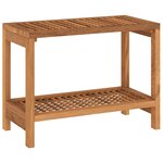 vidaXL Table d'appoint de salle de bain 60x30x45cm bois de teck solide