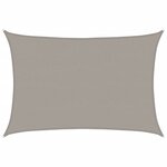 vidaXL Voile d'ombrage 160 g/m² rectangulaire gris clair 5x7 m PEHD