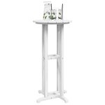 vidaXL Table de bar Blanc 55 x 55 x 107 cm Polyéthylène
