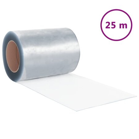 vidaXL Rouleau de rideau en bande PVC 3 mm x 300 mm 25 m