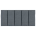 vidaXL Coussin de tête de lit gris foncé 100 cm velours