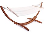 Hamac bois avec toile en coton "Dallas" - 3 m - Ecru
