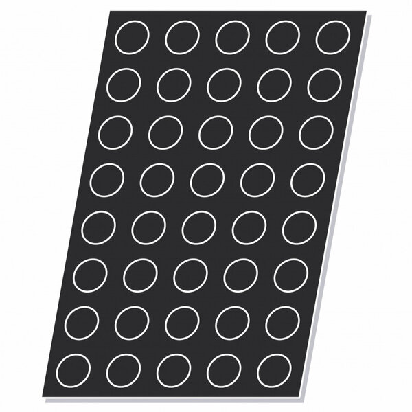 Moule flexipan® plaque silicone 40 cônes - pujadas -  - silicone600 400x40mm