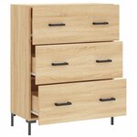 vidaXL Buffet chêne sonoma 69 5x34x90 cm bois d'ingénierie