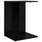 vidaXL Table d'appoint Chêne noir 45 x 40 x 62 5 cm Bois d'ingénierie