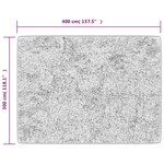 vidaXL Tapis lavable gris 400x300 cm antidérapant