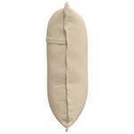 vidaXL Coussin de Dos Crème 60 x 50 cm Tissu en microfibre