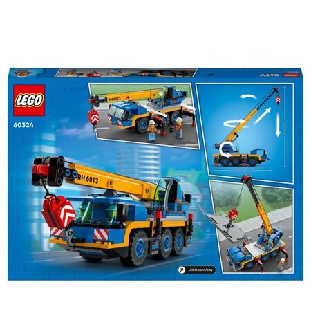 Lego 60324 city great vehicles la grue mobile set de véhicules de