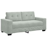 vidaXL Canapé causeuse gris clair 140 cm velours