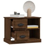 vidaXL Table de chevet chêne marron 60x35 5x45 cm