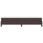 vidaXL Lit à ressorts avec matelas Marron foncé 100 x 200 cm tissu