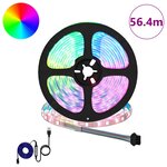 vidaXL Bande LED 12 Pièces Noir et Transparent 4700 mm
