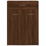 vidaXL Armoire à chaussures Chêne marron 60x35x84 cm Bois d'ingénierie