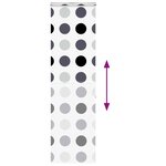 vidaXL Store enrouleur de douche avec cassette largeur du tissu 56 cm