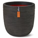 Capi Jardinière Nature Rib 43x41 cm Marron foncé
