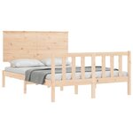 vidaXL Cadre de lit sans matelas 140x190 cm bois de pin massif