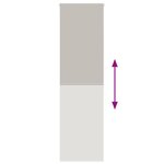 vidaXL Store enrouleur de douche 70x240 cm largeur du tissu 66 cm