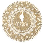 Set de table rond en toile de jute corsica