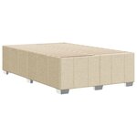 vidaXL Cadre de lit sans matelas crème 120x200 cm tissu