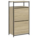 vidaXL Armoire à chaussures chêne sonoma 60x34x112cm bois d'ingénierie