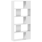 vidaXL Bibliothèque 5 niveaux blanc 80 5x23 5x162 5 cm bois ingénierie