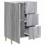 vidaXL Buffet Sonoma gris 66 x 34 5 x 90 cm Bois d'ingénierie