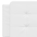 vidaXL Coussin de tête de lit Zadar blanc 160 cm similicuir