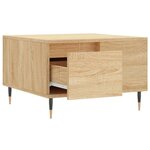 vidaXL Table basse chêne sonoma 55x55x36 5 cm bois d'ingénierie