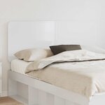 vidaXL Tête de lit Blanc Brillant 140 cm Bois d'ingénierie