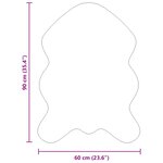 vidaXL Tapis en fausse Tafalla Crème 60 x 90 cm Polyester