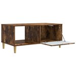 vidaXL Table basse Chêne fumé 90 x 50 x 40 cm Bois d'ingénierie