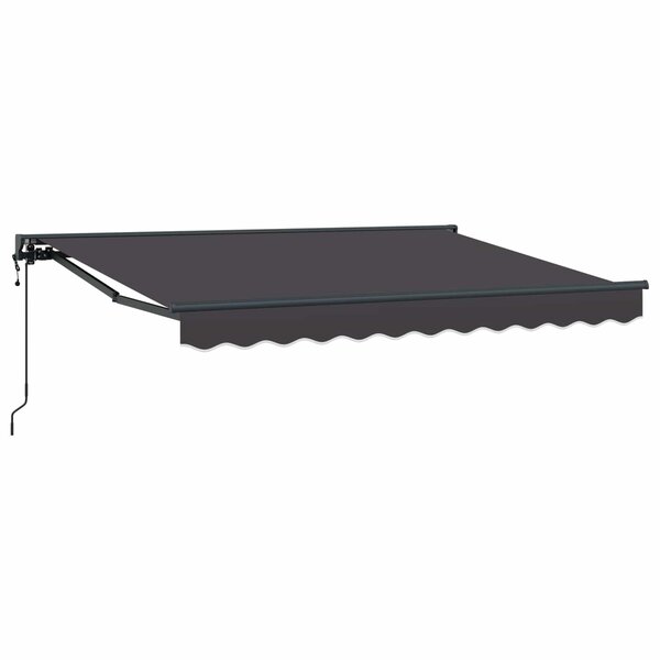 vidaXL Auvent rétractable électrique Anthracite 3 5 x 2 m