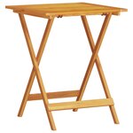 vidaXL Set de meubles d'extérieur 3 Pièces Bois naturel 60 x 60 x 75 cm