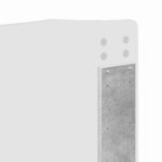 vidaXL Tête de lit Gris béton 135 cm Bois d'ingénierie